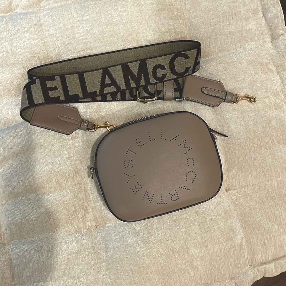 Stella McCartney Logo Belt Bag - taupe